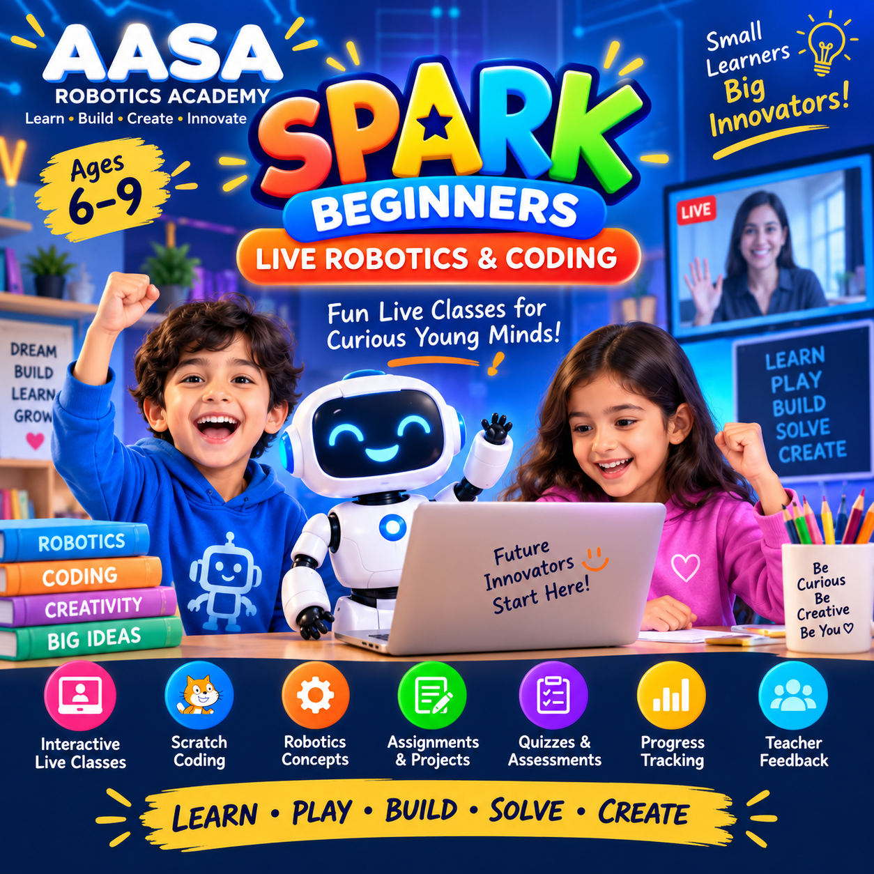 Spark Beginners – Live Robotics & Coding